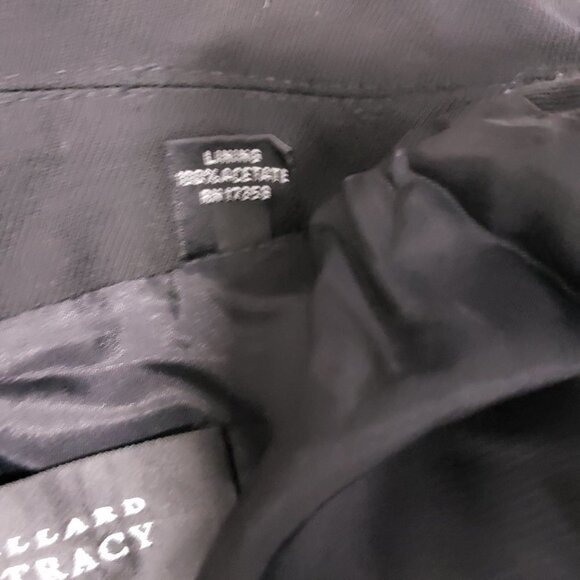 Linda Allard Ellen Tracy Black Zip Front Jacket Blazer Coat size 12 - Picture 7 of 10